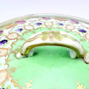 Early 1900s Unmarked Moriage Rare Covered Serving Dish image 8