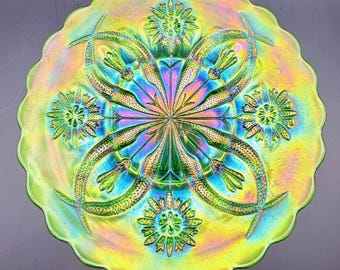 Brockwitz Four Flowers Variant Plate in Green