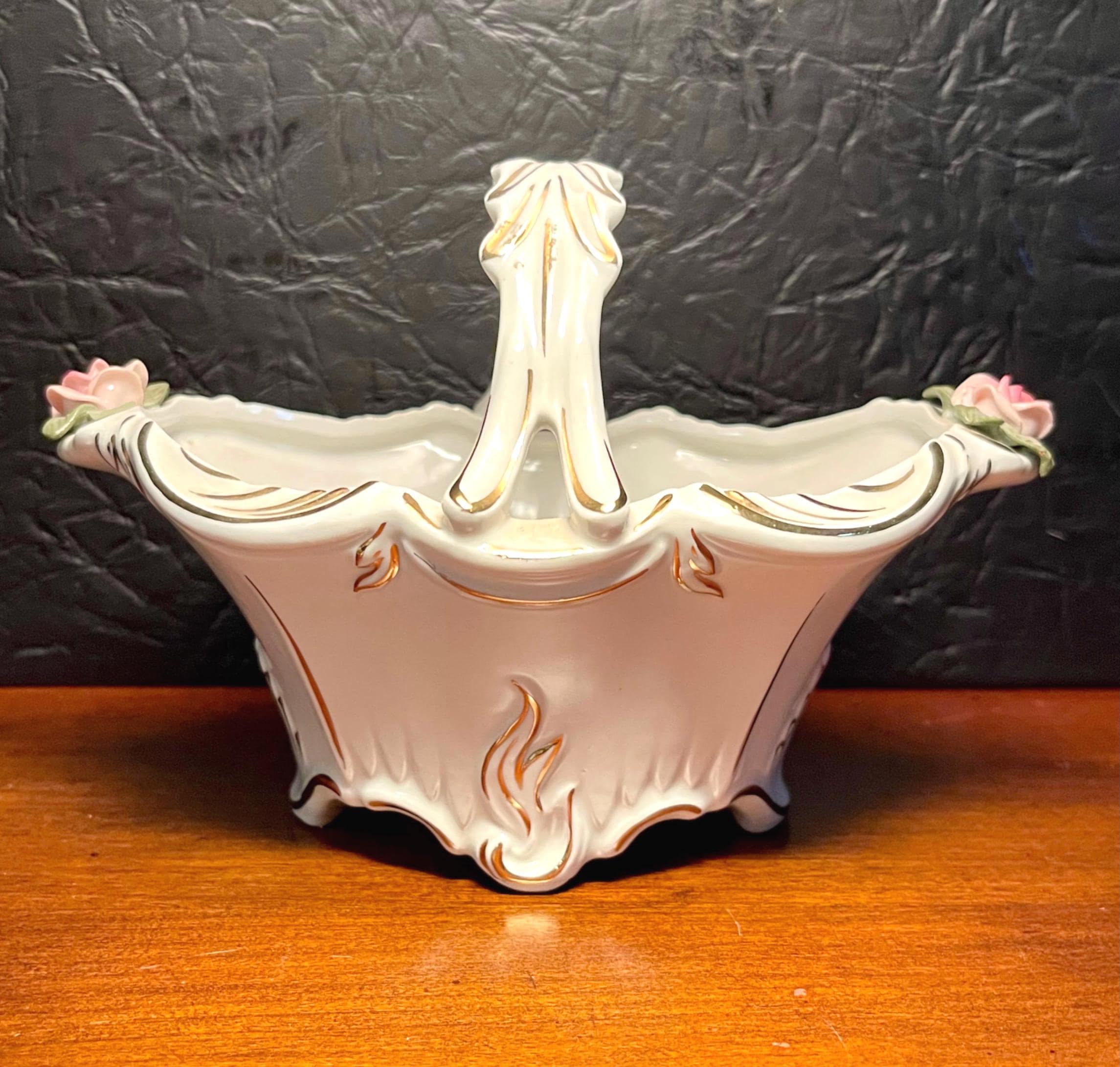 Dresden Porcelain Basket - Etsy