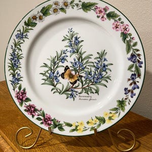 2 Royal Worcester Herbs dinner plates