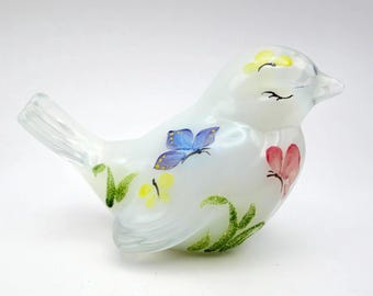 Fenton 100th Anniversary Limited Edition Bird Figurine. Rare!