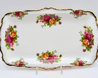Royal Albert 1962 Old Country Roses Sandwich Tray
