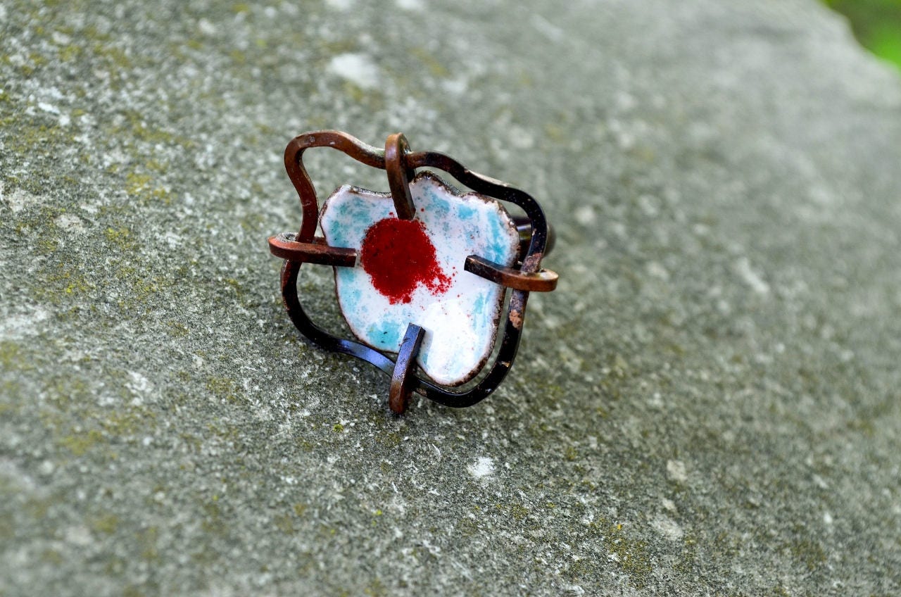 Llife SGRAFFITO RING（Sgraffito using velvet underglaze with