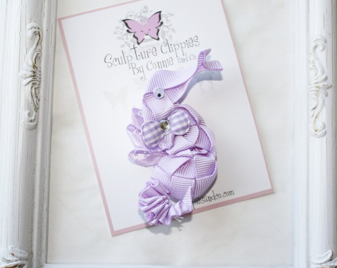 Sea Horse Ribbon Bow. Seahorse Ribbon Sculpture Bow. Seahorse Etsy