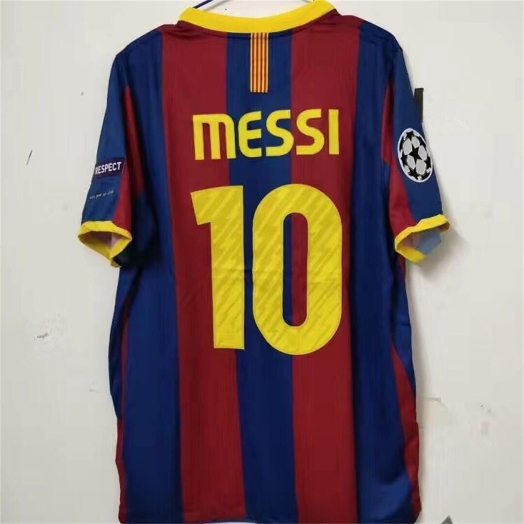 Barcelona 20102011 Messi 10 Football Jersey Retro Soccer Etsy