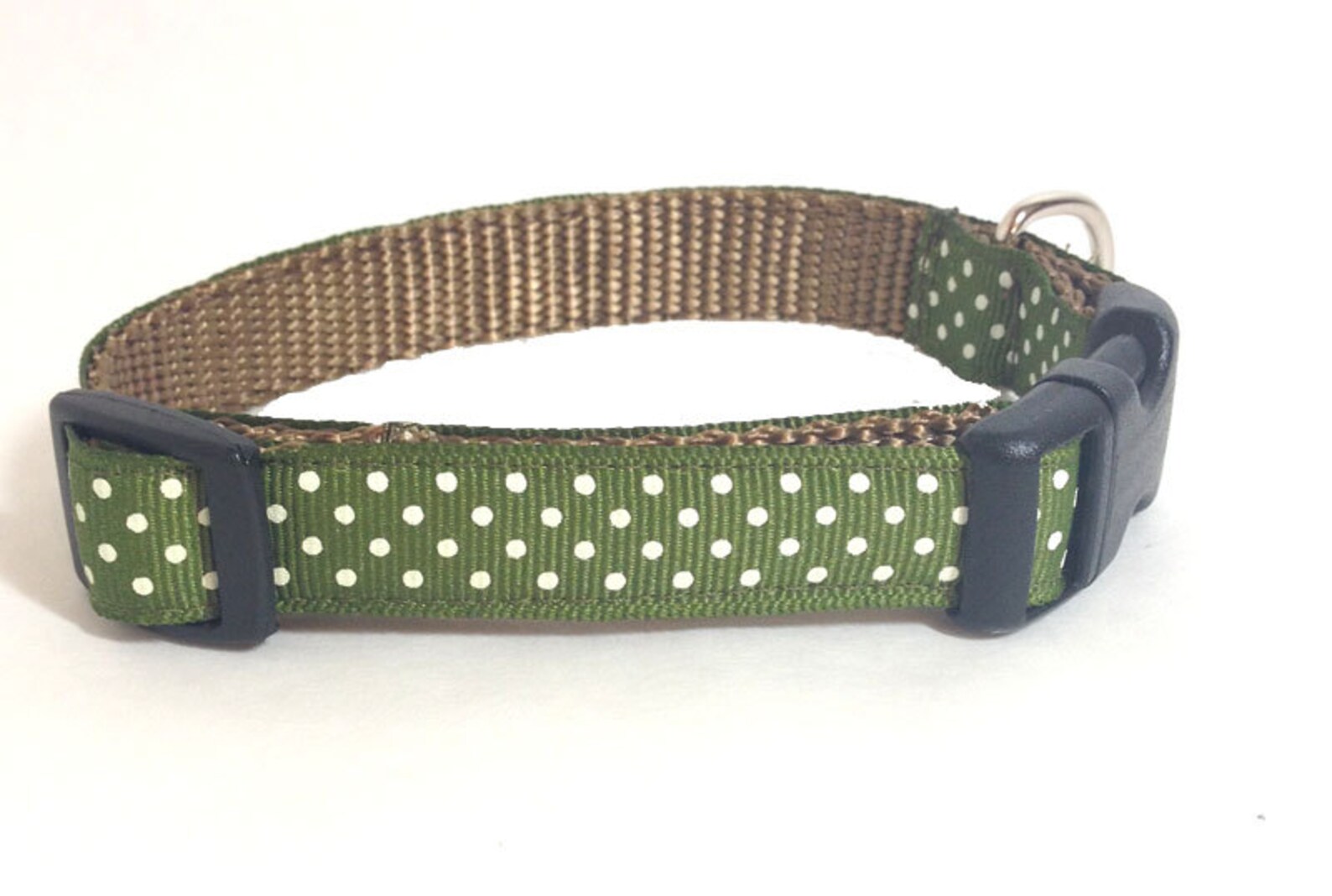 Personalized Dog Collar Olive Green Dog Collar Monogrammed Etsy