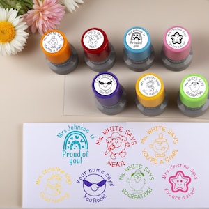 Personalized Teacher Stamp, Great Job Stamp, Personalized Stamp, Classroom Teacher Stamp, Custom Teacher Stamp, Gift for Teachers, Heart