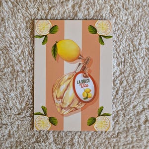 Postcard: Dolce Vita Lemon Perfume