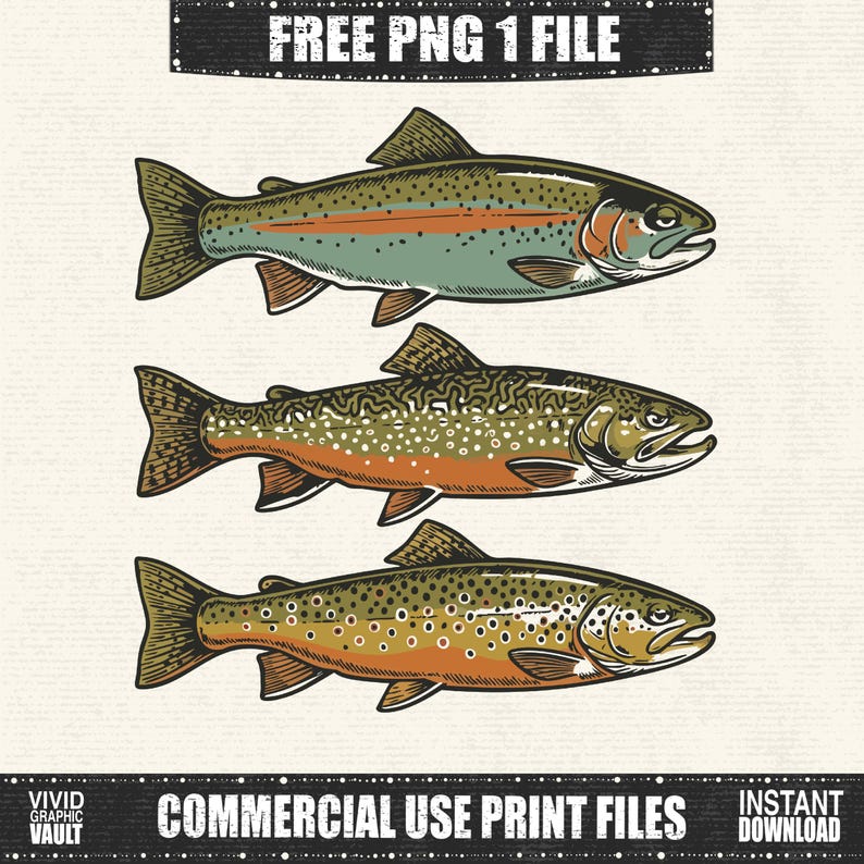 Rainbow Trout PNG, Trout Fishing Sublimation, Fly Fishing Trout Graphic, Outdoor Angler, Trout Jumping, Freshwater Angler, Digital Download image 3