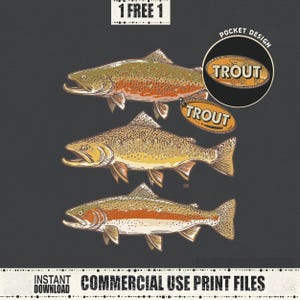 Rainbow Trout PNG, Trout Fishing Sublimation, Fly Fishing Trout Graphic, Outdoor Angler, Trout Jumping, Freshwater Angler, Digital Download image 2
