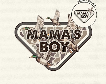 Camo Mama's Boy PNG, Boy Mom Camo Clipart, Hunting Mama Boy-sublimatie, Duck Camo Graphic, Mother Son, Outdoors Mama, (digitale download)