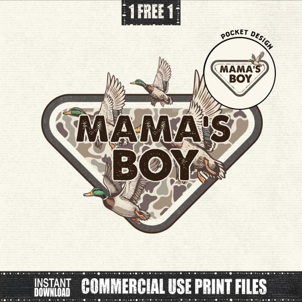Camo Mama’s Boy PNG, Boy Mom Camo Clipart, Hunting Mama Boy Sublimation, Duck Camo Graphic, Mother Son, Outdoors Mama, (Digital Download)