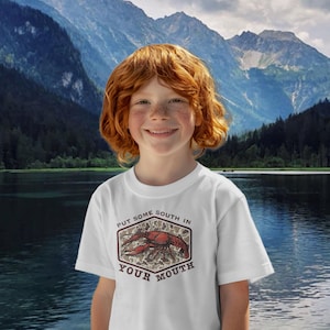 Setzen Sie etwas Süden in Ihren Mund PNG, Camo Langusten, Südliche Sprichwort Sublimation, lustiges Landleben Essen Zitat, New Orleans, sofortiger Download Bild 6