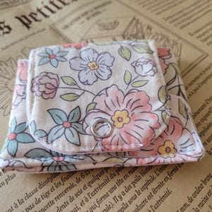 Mini carteira floral feita à mão | Porta-cartões floral | Mini porta-moedas | Porta-cartões de presente
