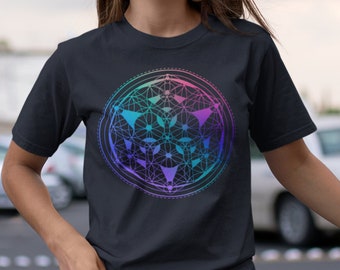 Flower of Life Mandala Shirt: Psychedelic Festival Clothing