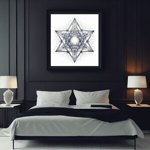 Art Deco - Star of David - Printable Sacred Geometry - Digital Download ...