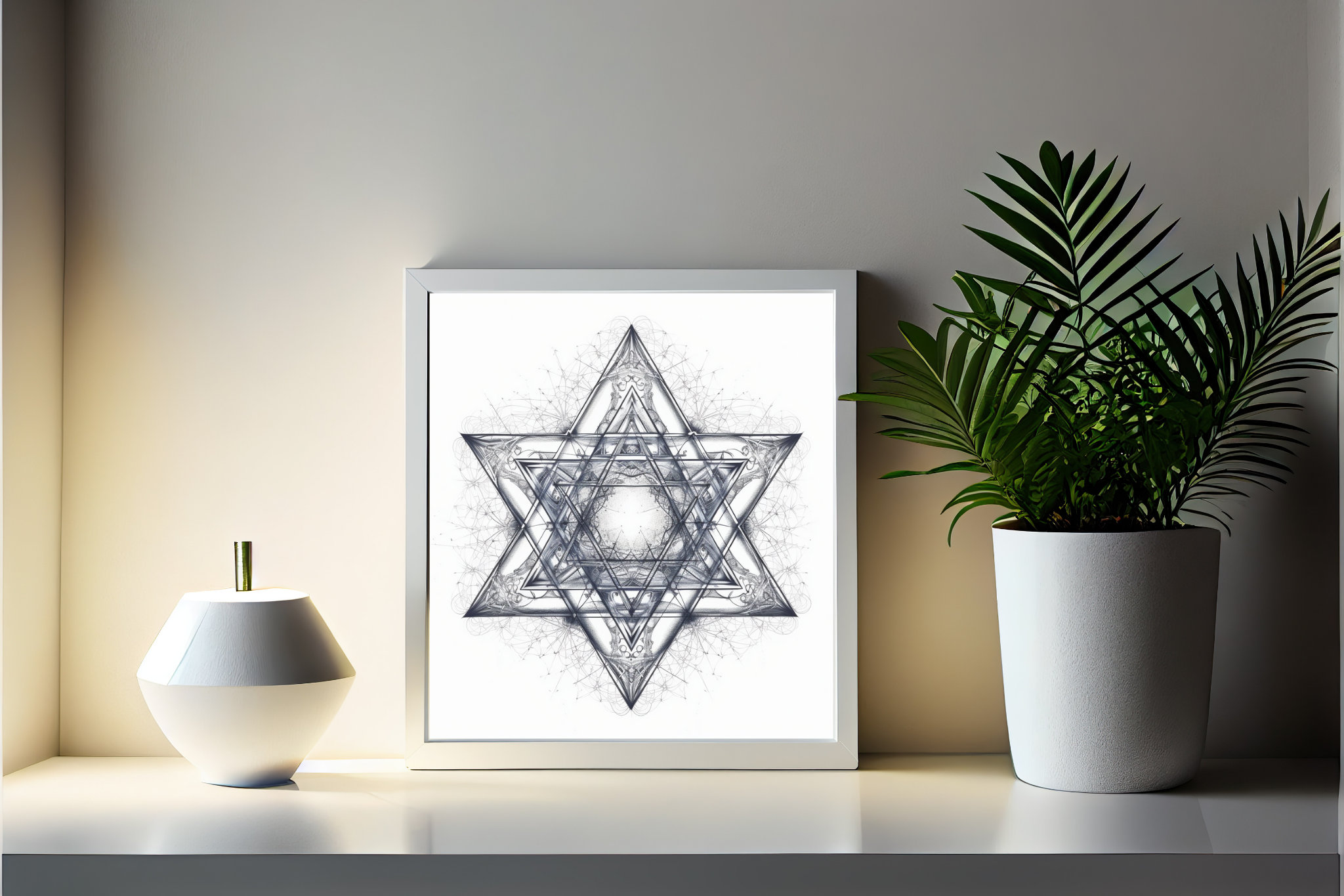 Art Deco Star of David Printable Sacred Geometry Digital Download - Etsy