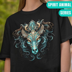 Spirit Animal - Psychedelic Horse Shirt, Sacred Geometry, Trippy Art, Psytrance Clothing, Shamanic art, Gift for Her and for Him