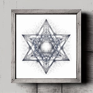 Art Deco - Star of David - Printable Sacred Geometry - Digital Download ...