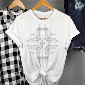 Star of David Circuitry Festival Shirt | Sacred Geometry | Festival Gear