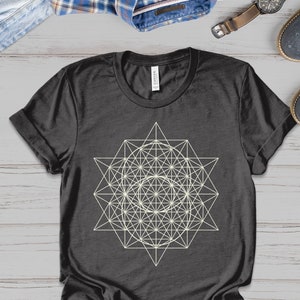 Star of David - Sacred Geometry - Festival Shirt - Psychedelic Artwork - Spiritual Clothing