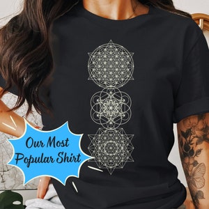 Flower of Life Chakras Shirt: Psychedelic Spiritual Design