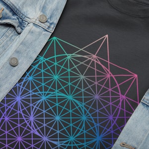 Davidstern Festival Shirt: Heilige Geometrie Psychedelisches Top