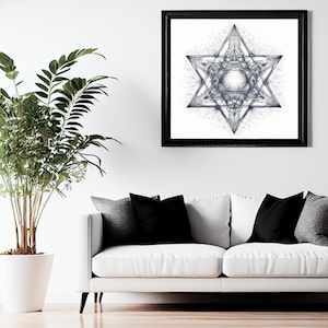 Art Deco - Star of David - Printable Sacred Geometry - Digital Download ...