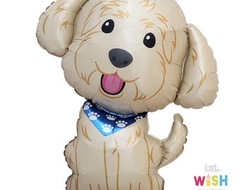 Globos de aluminio de 71 cm para cachorros - Decoración para fiestas de cumpleaños de cachorros - Australian Cobberdog