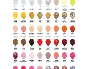 36 Inch - Sempertex Latex Balloons - Each - Round Balloons - Professional Quality Latex Balloons - All Colors - Sempertex Color Chart