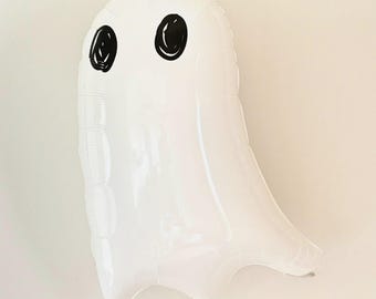 Cute Ghost Foil Mylar Halloween Balloon Decorations - 30 Inch