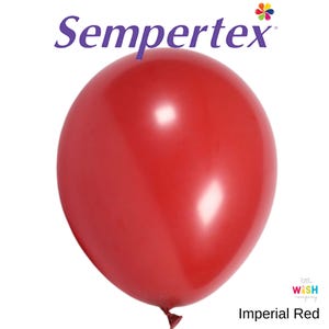 Imperial Red Sempertex Latex Balloons - 5, 11, 18, 14 Inch Round, 260, 6 Inch Link-O-Loon Balloons - Professional Quality Latex Balloons