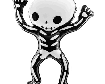 Globos de Mylar con forma de esqueleto - 99 cm - Decoraciones de Halloween