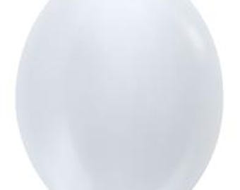 Pearl White Latex Balloons - Sempertex - 5, 11, 18, 14 Inch Round