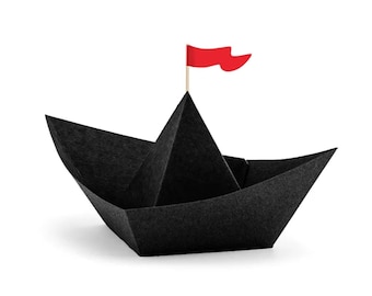 Bateau en papier de table de fête de pirate - Lot de 6 - Cadeaux d'anniversaire sur le thème des pirates