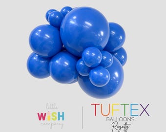Royalty Blue Latex Balloons - Tuftex - 5”, 11”, 17”, 24”, 36” Round and 260 Modeling Sizes