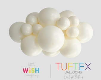 Pearl Lace Latex Balloons - Tuftex - 5”, 11”, 17”, 24”, 36” Round and 260 Modeling Sizes