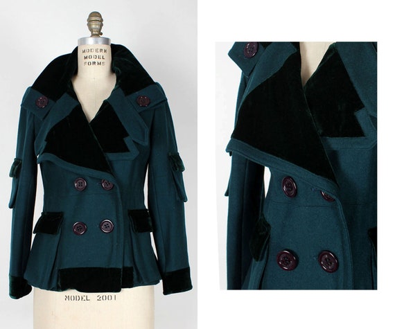 Moschino Ivy Green jacket S/M • Green Vintage Jack