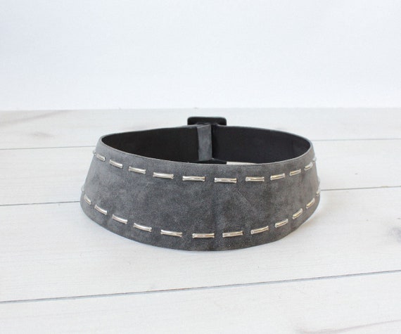 Ungaro Studded Yoke Belt • Vintage Corset Belt • 8
