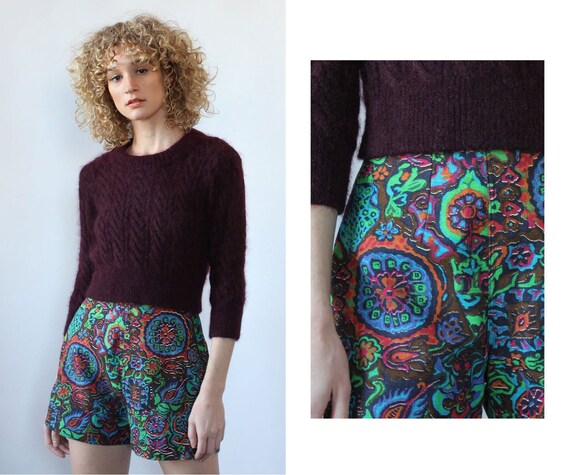 Baroque Broadcloth Shorts S • 70s Shorts • Vintage