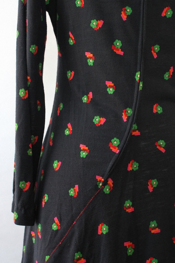 Flowerbox 70s Knit Dress M • 70s Boho Dress • 70s… - image 5