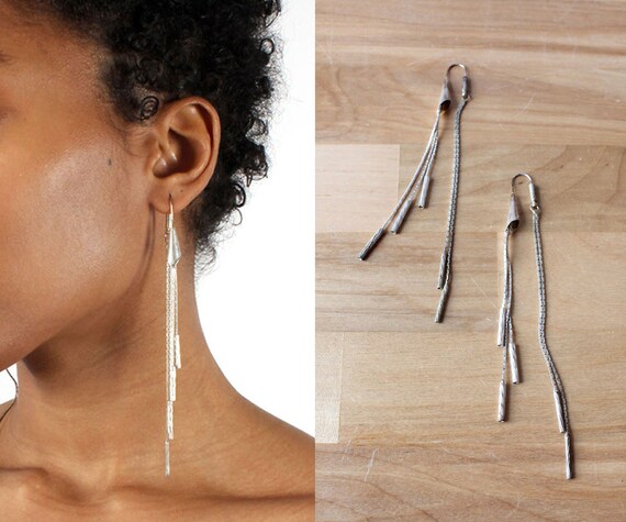 Skimming Statement Earrings • 70s Earrings • Vinta