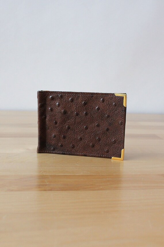 Pierre Cardin Ostrich Wallet • 70s Wallet • Vintag
