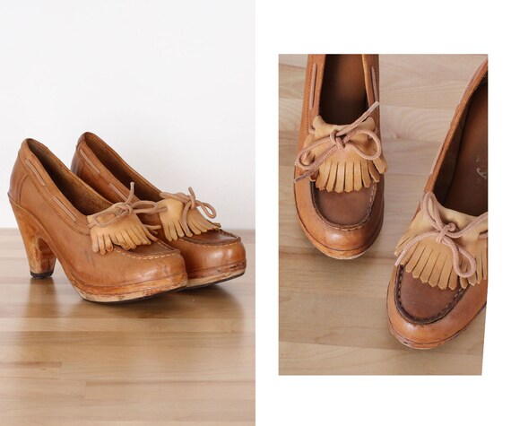 Kiltie Platform Heels 6 • 70s Platform Shoes • Vin