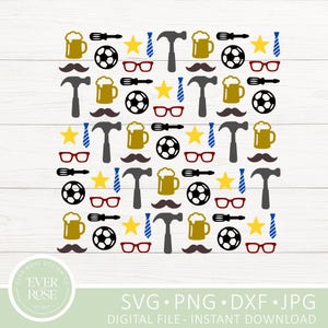 Father&#39;s day pattern digital file (svg,png,jpg,dxf)