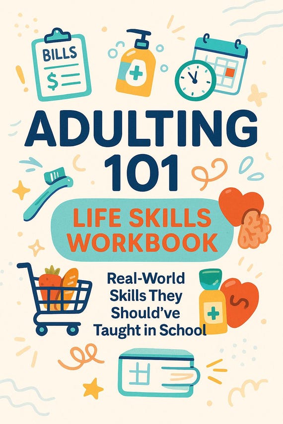 Life Skills Workbook for Teens & Young Adults: Budgeting, Hygiene (Printable PDF)