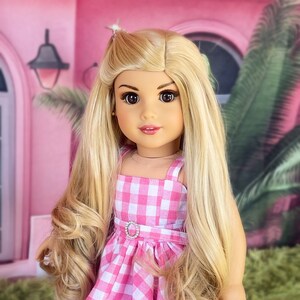 Blonde wig etsy barbie new arrivals