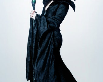 maleficent couture costume va villain dress gown horns headpiece custom made adult