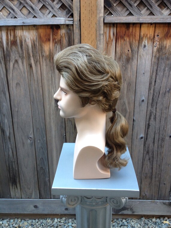 Beauty And The Beast Men S Prince Adam Wig Ponytail Custom Etsy