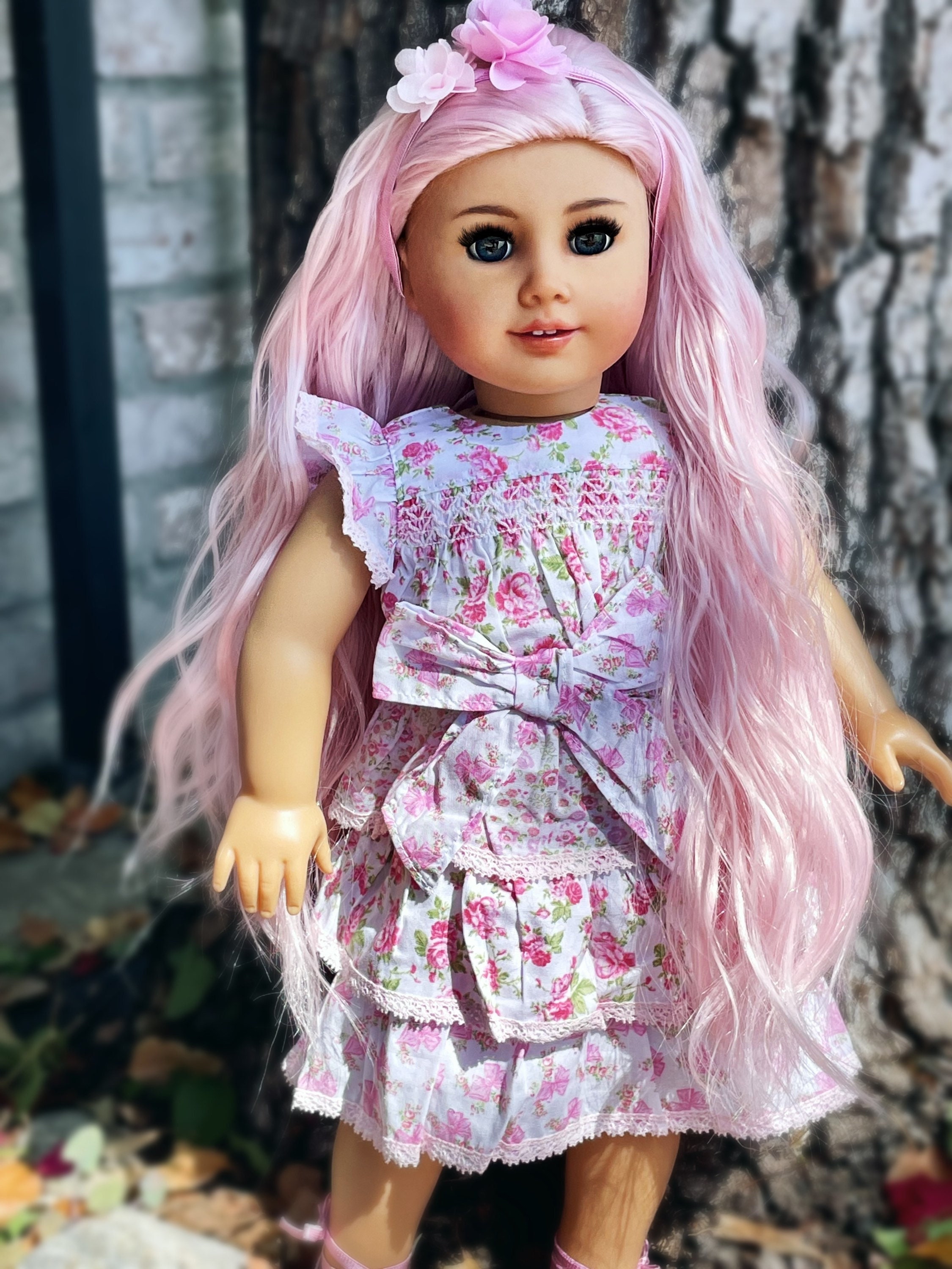  Lllunimon SD BJD Doll Hair Wigs, Pink Short Curly Doll Wig Heat  Resistant Fiber Synthetic Wig Doll Accessories,for 1/3 BJD Doll : Arts,  Crafts & Sewing